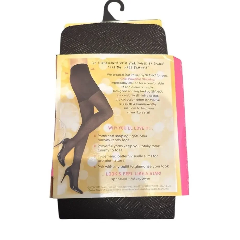 Star Power By Spanx Center Stage Shaping Tights Black Size‎ B